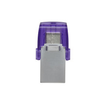 Kingston Technology DataTraveler microDuo 3C USB flash drive 64 GB USB Type-A / USB Type-C 3.2 Gen 1 (3.1 Gen 1) Purple,