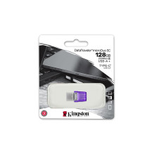 Kingston Technology DataTraveler microDuo 3C USB atmintinė 64 GB A tipo USB / USB Type-C 3.2 Gen 1 (3.1 Gen 1) Violetinė