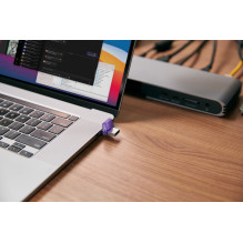 Kingston Technology DataTraveler microDuo 3C USB atmintinė 64 GB A tipo USB / USB Type-C 3.2 Gen 1 (3.1 Gen 1) Violetinė