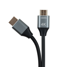 „Tellur“ didelės spartos HDMI 2.0 kabelis, 4K 18Gbps kištukinis kištukas Ethernet paauksuotas 3 m juodas