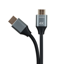 „Tellur“ didelės spartos HDMI 2.0 kabelis, 4K 18Gbps kištukinis kištukas Ethernet paauksuotas 5 m juodas