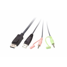 ATEN 2 prievadų USB DisPlayPort kabelio KVM jungiklis