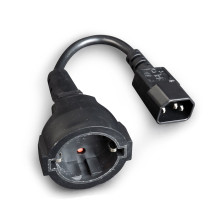 Gembird PC-SFC14M-01 maitinimo adapteris IEC320 C14 - SCHUKO (F) ant 15 cm kabelio