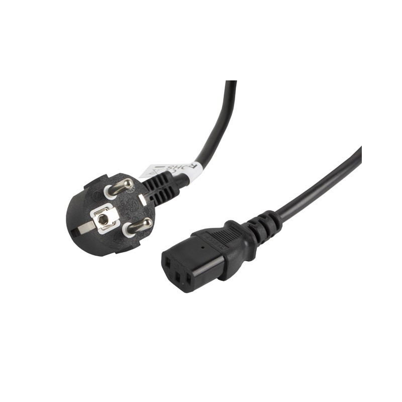 Lanberg CA-C13C-11CC-0050-BK power cable Black 5 m C13 coupler CEE7 / 7