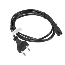 Lanberg CA-C7CA-10CC-0018-BK power cable Black 1.8 m C7 coupler CEE7 / 16