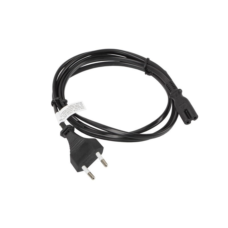 Lanberg CA-C7CA-10CC-0018-BK power cable Black 1.8 m C7 coupler CEE7 / 16