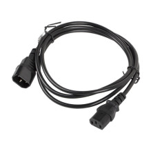 Lanberg CA-C13E-10CC-0018-BK power cable Black 1.8 m C13 coupler C14 coupler