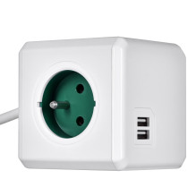 Allocacoc 2402GN / FREUPC power extension 1.5 m 4 AC outlet(s) Indoor Green, White