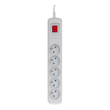 Activejet grey power strip with cord ACJ COMBO 5G / 5M / BEZP. AUT / S