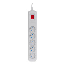Activejet grey power strip with cord ACJ COMBO 5G / 1,5M / BEZP. AUT / S
