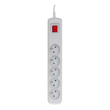 Activejet grey power strip with cord ACJ COMBO 5G / 3M / BEZP. AUT / S