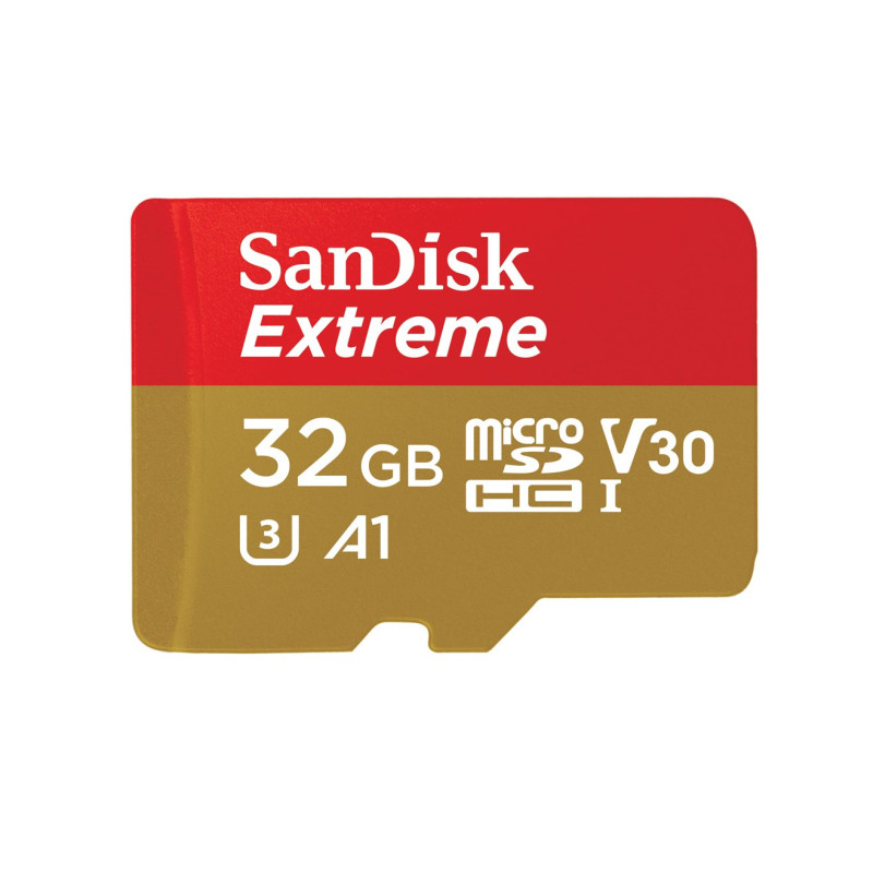 SanDisk Extreme 32 GB MicroSDHC UHS-I 10 klasė