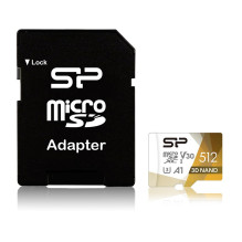 „Silicon Power Superior Pro Colorful“ atminties kortelė 512 GB MicroSDXC Class 10 UHS-I + SD adapteris (SP512GBSTXDU3V20