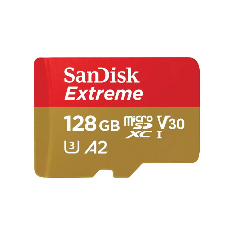 SanDisk Extreme 128 GB MicroSDXC UHS-I 10 klasė