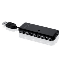 iBox IUHT008C interface hub USB 2.0 480 Mbit / s Black