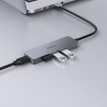 AUKEY CB-H36 Aluminium HUB USB-A , Ultra Slim , 4in1 , 4xUSB 3.0 , 5Gbps
