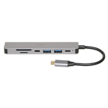 iBox IUH3SL4K nešiojamojo kompiuterio dokas / prievadų replikatorius USB 3.2 Gen 1 (3.1 Gen 1) Type-C Power Delivery 100