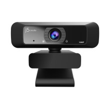 j5create JVCU100 USB™ HD internetinė kamera su 360° pasukimu, 1080p vaizdo įrašymo raiška, juoda