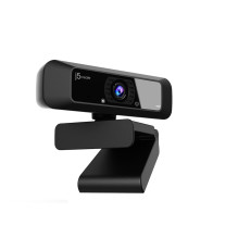 j5create JVCU100 USB™ HD Webcam with 360° Rotation, 1080p Video Capture Resolution, Black
