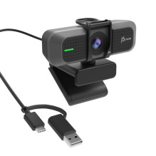 J5create USB 4K Ultra HD Webcam USB-C / USB 2.0 colour black JVU430-N