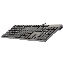A4Tech KV-300H klaviatūra USB QWERTY Juoda, pilka