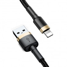 „Baseus Cafule“ kabelis USB Lightning 2,4 A 1 m (auksinis + juodas)