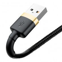 „Baseus Cafule“ kabelis USB Lightning 2,4A 1 m (auksinis + juodas)