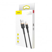 „Baseus Cafule“ kabelis USB Lightning 2,4 A 1 m (auksinis + juodas)