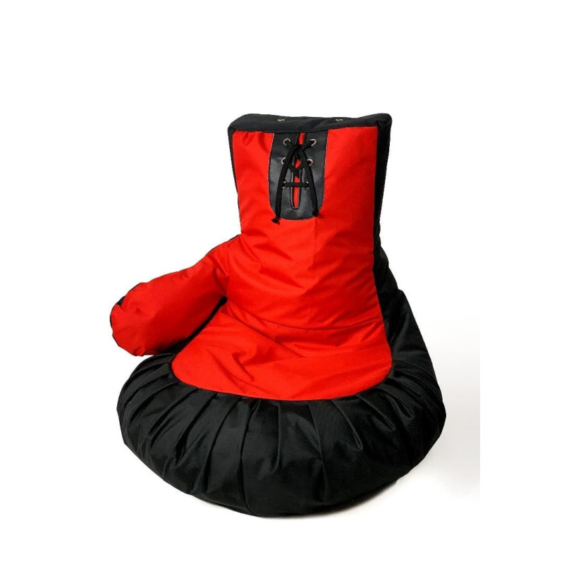 Sako bag pouffe boxing glove black-red XXL 130 x 90 cm