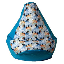 Sako bag pouffe pear print blue - Frozen XL 130 x 90 cm