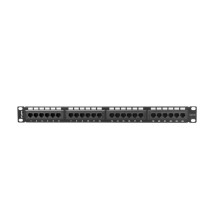 Lanberg patch panel 24 port 1U Cat.5e UTP Black PPU5-1024-B