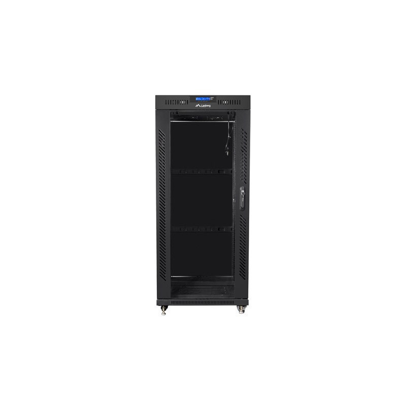 LANBERG FREE STANDING 19&quot; RACK CABINET 27U 600x600 BLACK