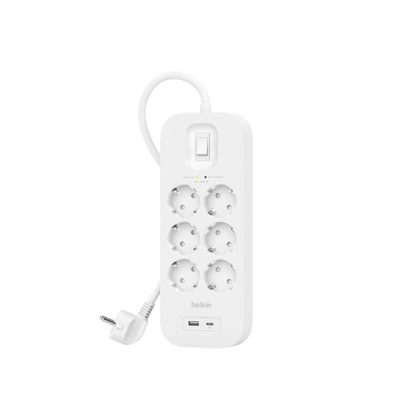 Belkin Connect White 6 AC outlet(s) 2 m