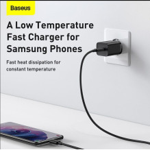 Baseus TZCCSUP-L01 mobiliojo įrenginio įkroviklis Išmanusis telefonas Juodas kintamoji srovė, USB Greitas įkrovimas Vidi