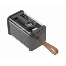 Gembird PB18-TQC3-01 Transparent QC3.0 quick charging power bank, 18000 mAh, black