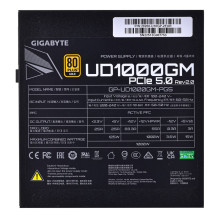 Gigabyte UD1000GM PG5 maitinimo blokas 1000 W 20+4 kontaktų ATX ATX Black