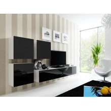Cama Square cabinet VIGO 50 / 50 / 30 white / black gloss