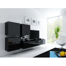 Cama Square cabinet VIGO 50 / 50 / 30 black / black gloss