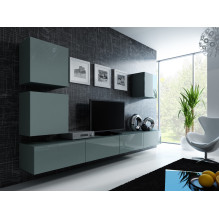 Cama Square cabinet VIGO 50 / 50 / 30 grey / grey gloss