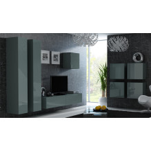 Cama Square cabinet VIGO 50 / 50 / 30 grey / grey gloss