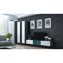 Cama Full cabinet VIGO '180' 180 / 40 / 30 grey / white gloss