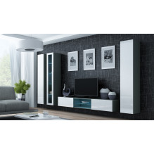 Cama Full cabinet VIGO '180' 180 / 40 / 30 grey / white gloss