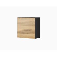 Cama square cabinet VIGO 50 / 50 / 30 black / wotan oak