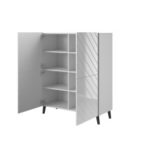 Shelving ABETO 100.5 x 40 x 121.5 cm white / gloss white