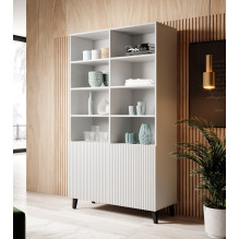 Shelving unit PAFOS 100x40x176.5 cm white matt