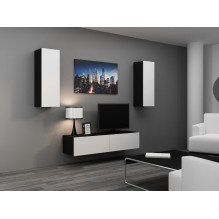 Cama Cabinet VIGO &quot;90&quot; full 90 / 35 / 32 black / white gloss