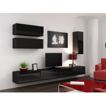 Cama Cabinet VIGO &quot;90&quot; full 90 / 35 / 32 black / black gloss