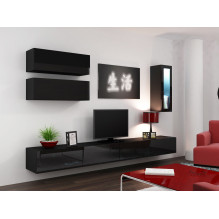 Cama Cabinet VIGO &quot;90&quot; full 90 / 35 / 32 black / black gloss