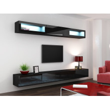 Cama Cabinet VIGO &quot;90&quot; full 90 / 35 / 32 black / black gloss