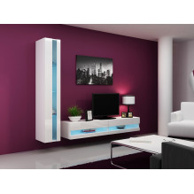 Cama Shelf unit VIGO NEW 180 / 40 / 30 white / white gloss